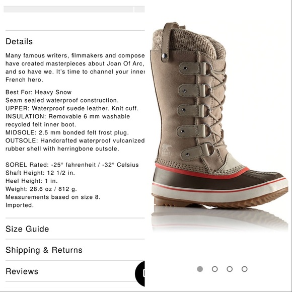 SOREL Joan of Arctic winter boot in fossil, 5. - Picture 7 of 7